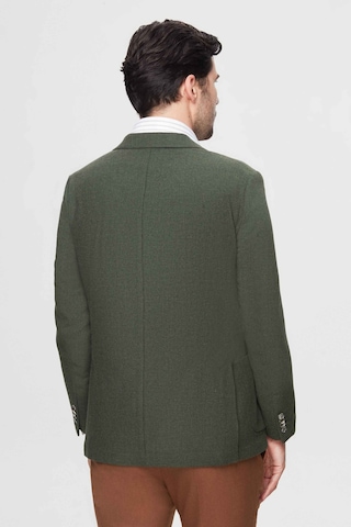D's Damat Ds Damat Regular Fit Yeşil Armürlü Çift Yırtmaçlı Yünlü Blazer Kumaş Ceket 3hf04ır224361 401