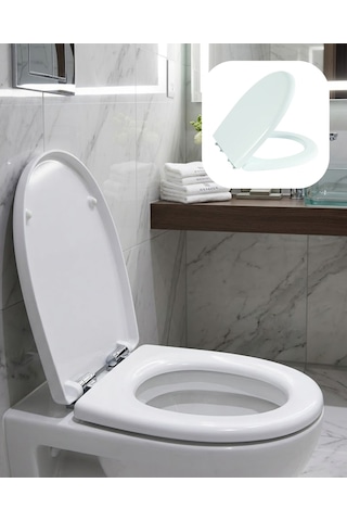 Sptmgldı Universal Klozet Kapak Seti Kaydırmaz Alt Yüzey Kolay Temizlik Banyo Aksesuarı Diğer