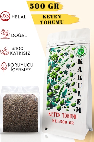 Kakulem Temiz Katkısız Keten Tohumu 500 G