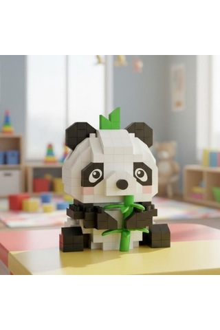 Lz-8633 Panda 170 Parça Block Oyuncak-mini Poşet