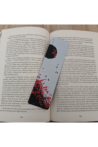 Kitap Ayracı - Kırmızı Çiçek Model1