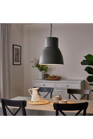 Ikea Hektar Sarkıt Lamba, Koyu Gri, 38 Cm