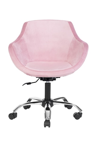 Krom Metal Ayaklı Ofis Çocuk Odası Çalışma Sandalyesi Monoko