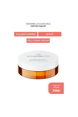 Bahar Babacan Kalıntı Bırakmayan Özel Dokulu Hacim Veren Kaş Sabitleyici ve Şekillendirici Wax 50 ML