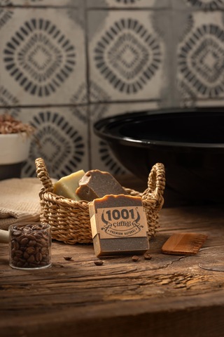 1001 Çiftliği El Yapımı Doğal Kahveli Sabun