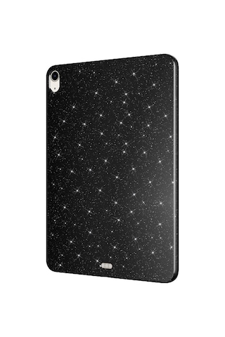 Apple İpad Air 11 2025 M3 Simli Parlak Görünümlü Tablet Koton Kılıf Arka Kapak