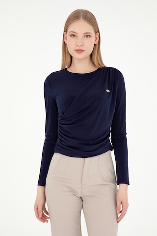 U.S. Polo Assn. Kadın Lacivert Bisiklet Yaka Sweatshırt 50291561-VR033