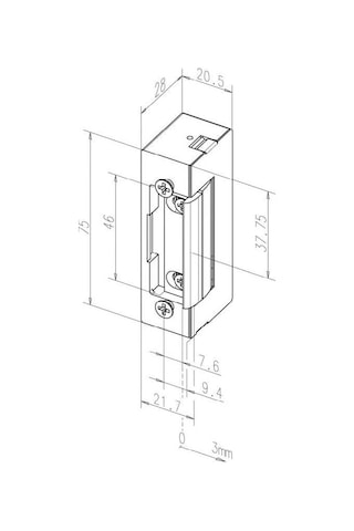 Eff-eff E7-02135r11-39 Elektrikli Kilit Karşılığı Faıl Secure