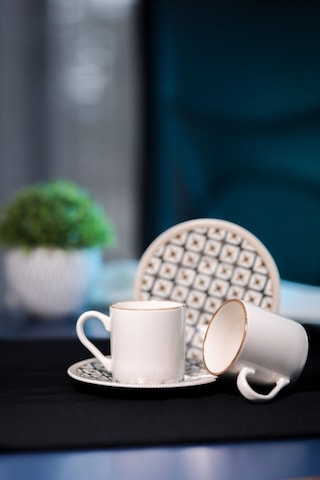 Beste 12 Parça 6 Kişilik Porselen Kahve Fincan Takımı