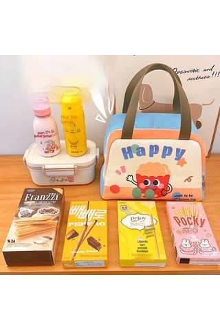 Jian Fan Yan Açıkır Is Yalıtımlı Öğle Yemek Çantası, Taşınacak Ve Pratik Açık Mavi