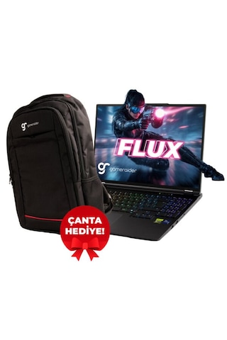 Gameraider Flux GR16 i9-14900HX32 GB 1 TB SSD 8 GB RTX5070 16" Free Dos Dizüstü Bilgisayar