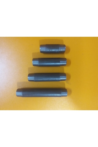 Siyah Boru Uzatma Çift Tarafı Dişli 3/4"