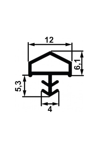 Hafele F05 Yangın Fitil,o.bas.çatı,k.rengi,10mm