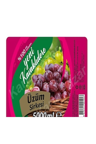 Kavaklıdere Üzüm Sirkesi 5 Lt X 4 Adet Endüstriyel Turşuluk Doğal Sirke Seti