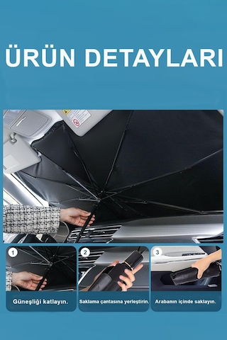Araba Ön Cam Güneşlik Katlanabilir Güneşlik Şemsiye Ön Cam Gölgelik Toyota Land Cruiser İle Uyumlu