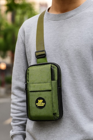 Newish Polo Body Bag Çapraz Göğüs Ve Sırt Çantası Telefon Böl-hki Haki