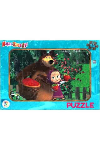 Maşa Ile Koca Ayı 2'Li Lisanslı Frame Puzzle/Yapboz (24+48 Parça)