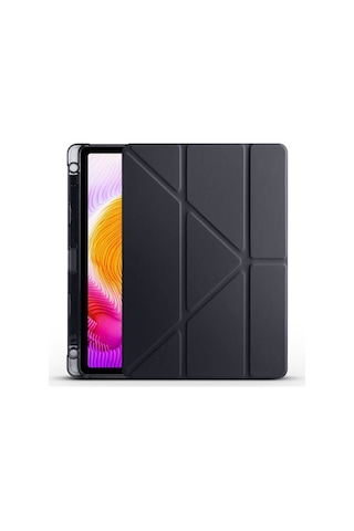 Xiaomi Redmi Pad Se Uyumlu Kalem Bölmeli Standlı Kılıf + Ekran Koruyucu + Kalem 3'lü Set Kılıf