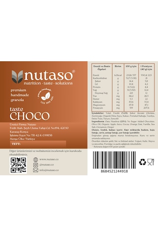 Pecan, Choco, Salty Granola 60 Gr X 3