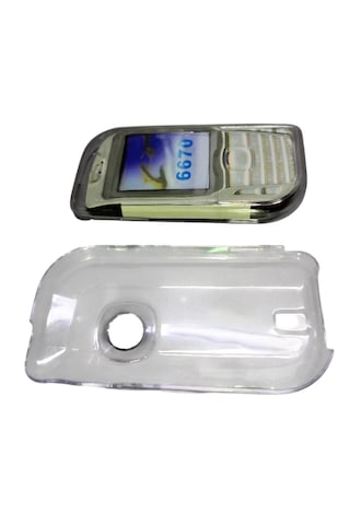 Nokia 6670 Uyumlu Telefon Koruyucu Şeffaf Mika Kapak -