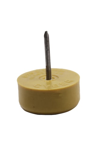 Çap 25X10 MM Elastomer Çivili Tapa(Beyaz-Kayın)