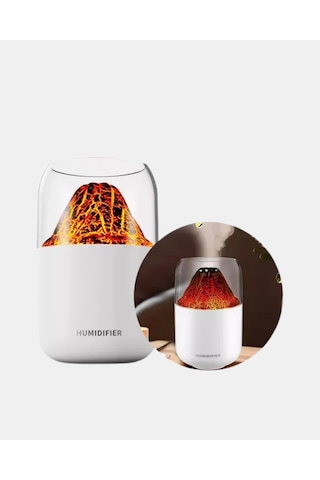 Alev Efektli Ultrasonik Uçucu Yağ Difüzörü 280ml Su Tanklı Ve Sessiz Çalışma Özellikli