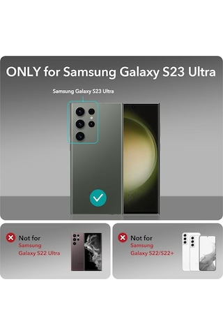 Samsung Uyumlu S23 Ultra Kamera Lens Koruyucu Şeffaf Şeffaf
