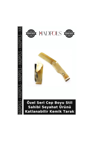 Özel Seri Cep Boyu Stil Sahibi Seyahat Ürünü Katlanabilir Kemik Tarak