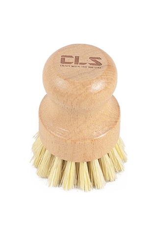 Youmex Kayın Ağacı Saplı Pratik Bbq Temizleme Fırçası Tencere, Tava Ve Izgara Temizliği İçin İdeal