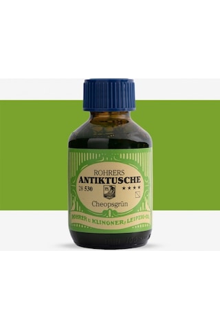 Rohrer & Klingner Antik Mürekkep 28-modern Sanatçılar İçin Profesyonel 100ml 530-cheopsgruen Çok Renkli