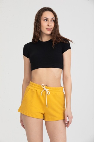 Twenty3 Kadın Beli Lastikli Basic Kısa Cepli Şort 001