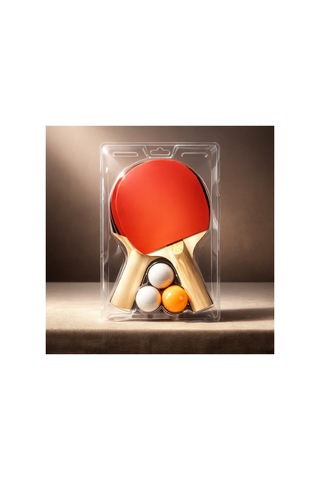 Masa Tenisi Raketi Seti 2 Raket 3 Top Masa Tenisi Başlangıç Seti Ping Pong Seti Çok Renkli - 857377824