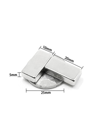 1 Adet 20x10x5 Mm Neodyum Magnet N35 Güçlü Mıknatıs Köşeli Ve Dayanıklı Nikel Kaplama diğer