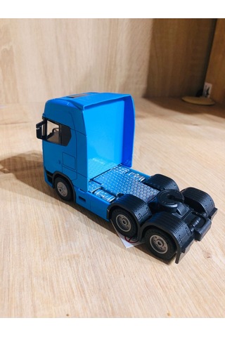 Sesli Işıklı Ölçekli 1/43 Dorsesiz Tır Kafası Açılabilir Kupalı Mavi