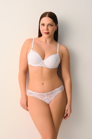 Suwen Lace Deluxe Dantelli String Külot Sw4054101 Beyaz