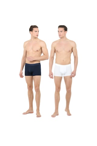 D's Damat Ds Damat Boxer Set Lacivert - BeyazDs220300 R0118 Beyaz - Lacivert