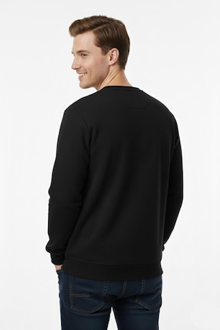Dynamo Erkek Büyük Beden Sıfır Yaka Selanik Sweatshirt Bgl-st04927 Siyah