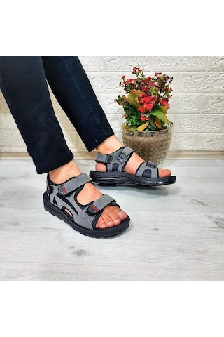 Fiyra Gnpl Gri Rahat Erkek Günlük Sandalet 001