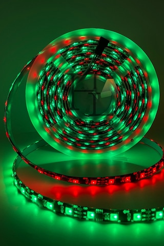 12 Volt Ws2811 Argb Adreslenebilir Pixel Şerit Led Ip20 İç Mekan Magic Led 60 Ledli 5 Metre