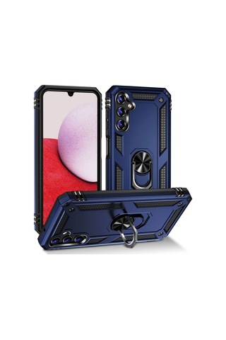Samsung Uyumlu Galaxy A14 Kılıf Zore Vega Kapak Mavi