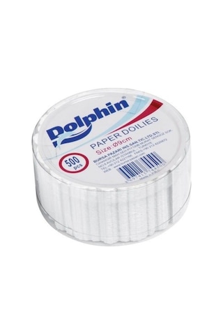 Dolphin Dantel Görünümlü Kağıt Bardak Altlığı - Çay Bardağı Kağıt Altlığı - 1 Adet 500'lü Paket Beyaz