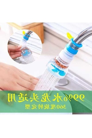 Ulzyvf Mutfak İçin Pratik Döner Su Arıtma Filtresi - Maifan Taşlı Su Tasarrufu Duş Başlığı Yeni Tasarım Diğer