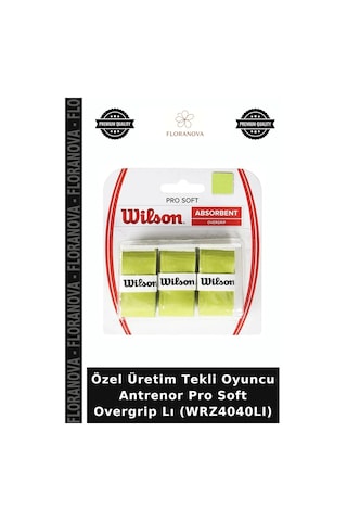 Özel Üretim Tekli Oyuncu Antrenor Pro Soft Overgrip Lı Wrz4040lı Çok Renkli
