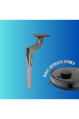 17 Cm Metal Zirve Ayak Koltuk Ayağı Mobilya Ayağı Ünite Ayağı Konsol Ayağı Puf Berjer Ayağı Krom