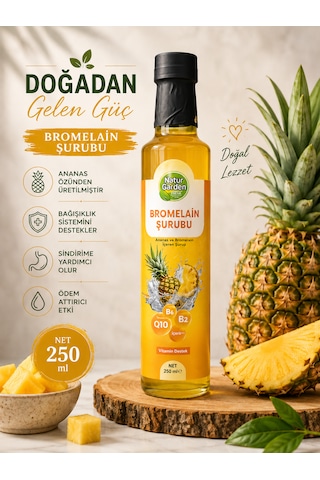 Natur Garden Bromelain Şurubu 250 Ml Natur Garden Bromelain Şurubu 250 Ml