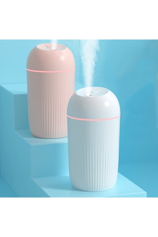Mini Hava Nemlendirici Aroma Difüzörü 7 Renkli Led - Usb'li Sürekli Ve Aralıklı Buhar Özellikli