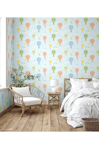 Adawall Adakids 8901-1 Genç Çocuk Balon Desenli Duvar Kağıdı