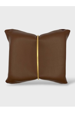 Arnes Jewelry Çelik 22 Ayar Altın Kaplama Desenli Ajda Bilezik - 1 Adet 20 Cm Ar633nes Gold