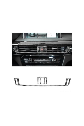Fosenze Bmw X5 F15 2014-2018 İç Dekorasyonu: Karbon Fiber Klima Vant Çerçeve Kapak, Kaliteli Malzeme, Zararsız Montaj