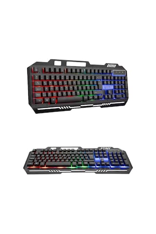 Rgb Işıklı Klavye Q Klavye Mouse Hediyeli